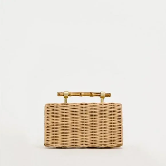 ZARA WOVEN BOX BAG - Picture 2 of 6